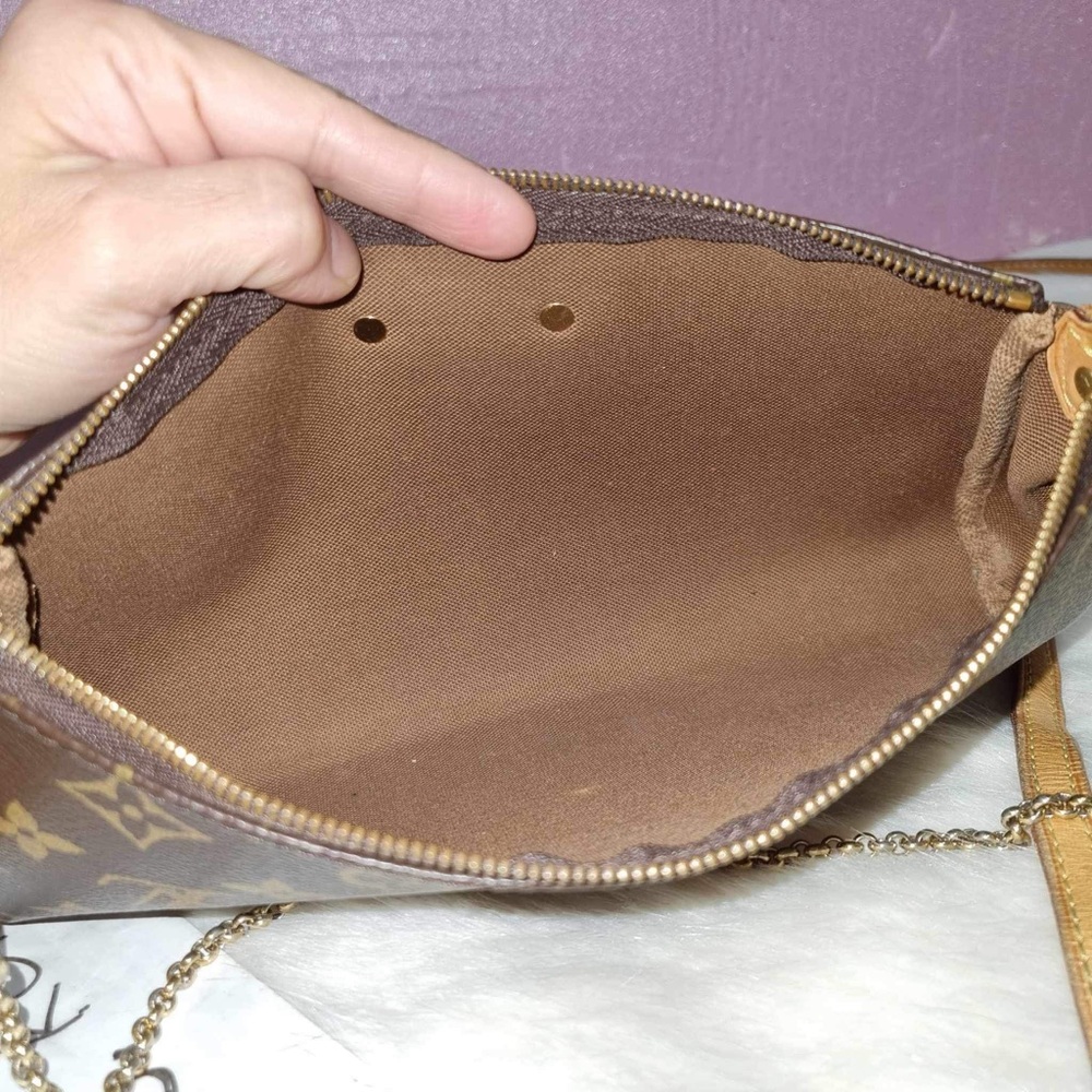 SOLD Authentic Louis Vuitton Eva Clutch Crossbody - Picture 4 of 11